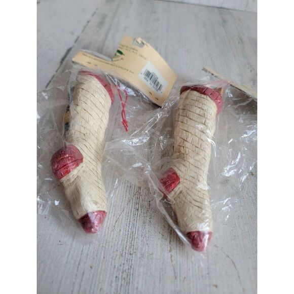 Vintage Kurt Adler elf stocking toy Santa Helper set ornament Xmas - Picture 6 of 6